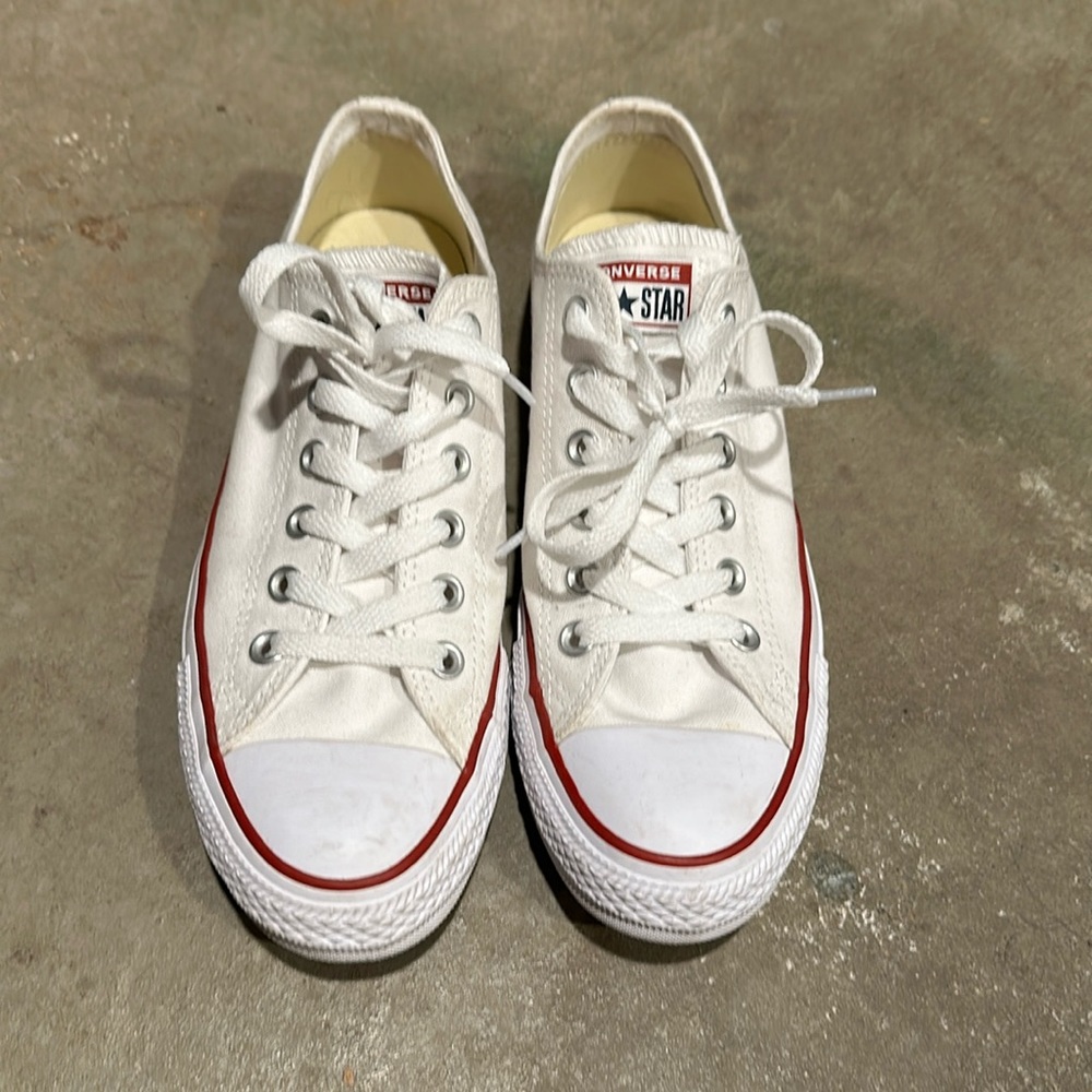 White Converse sneakers